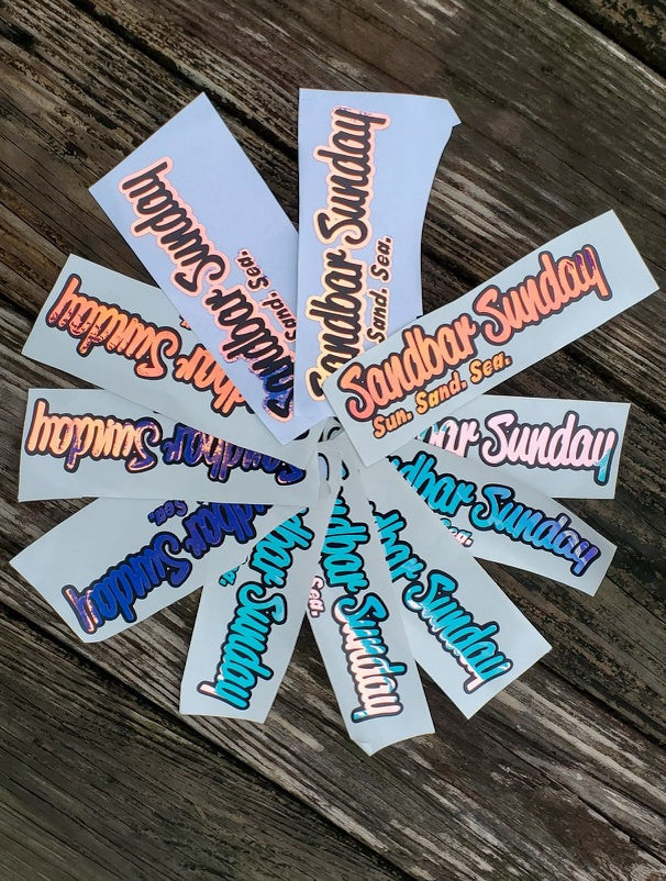 Sandbar Sunday®️ Die Cut Vinyl Decal
