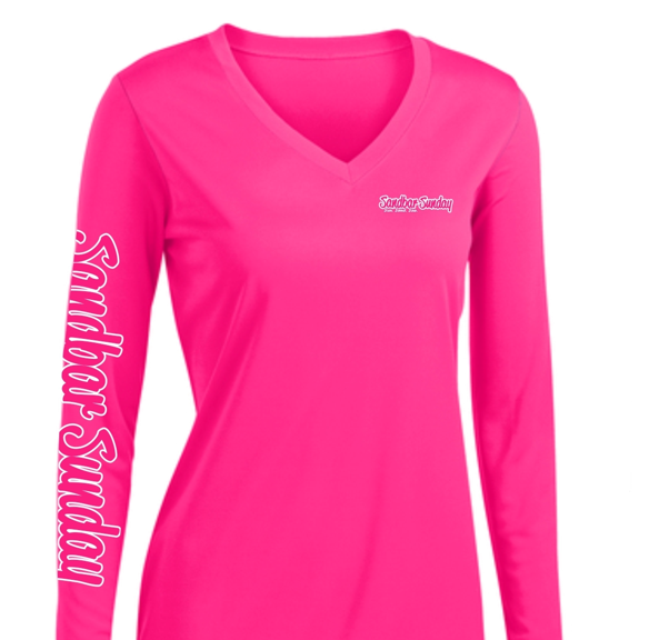 Sebastian Inlet Sun Shirt in Neon Pink