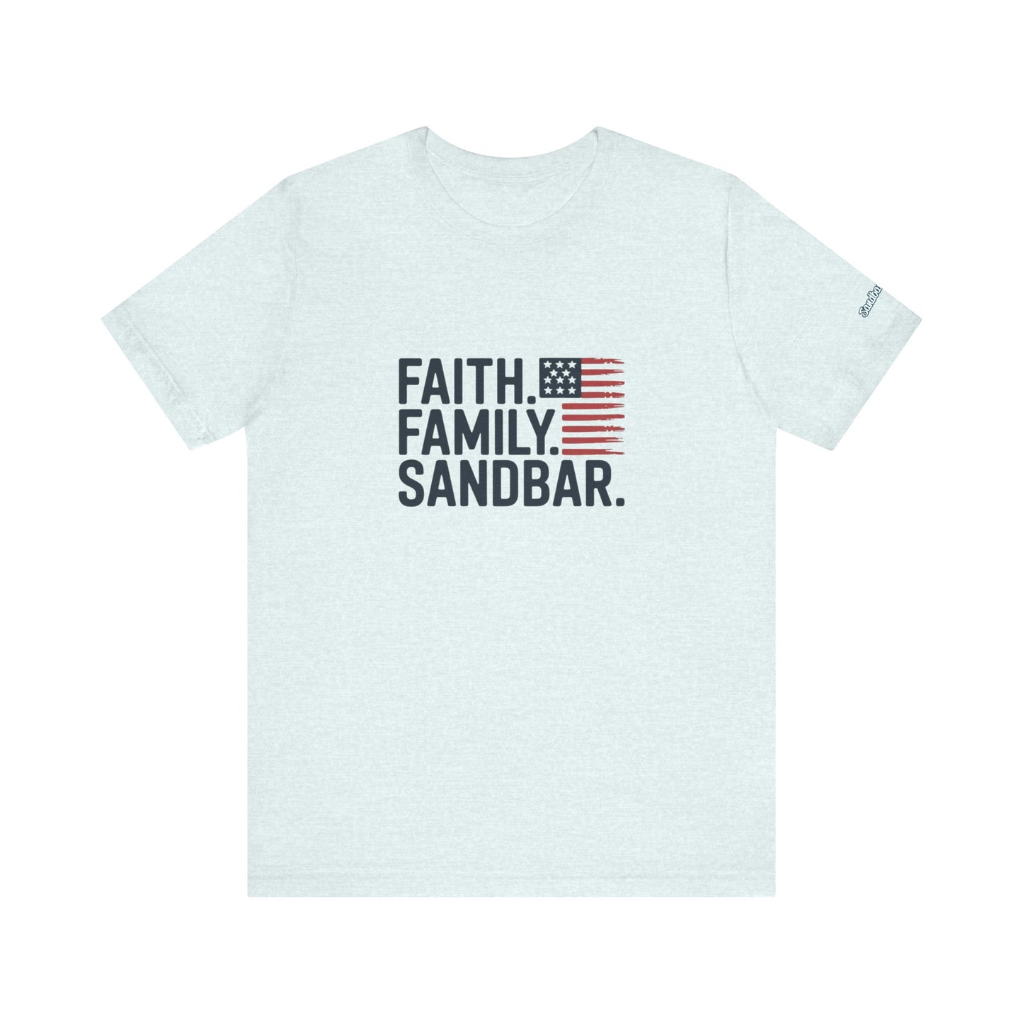 Faith. Family. Sandbar. - Jersey Tee
