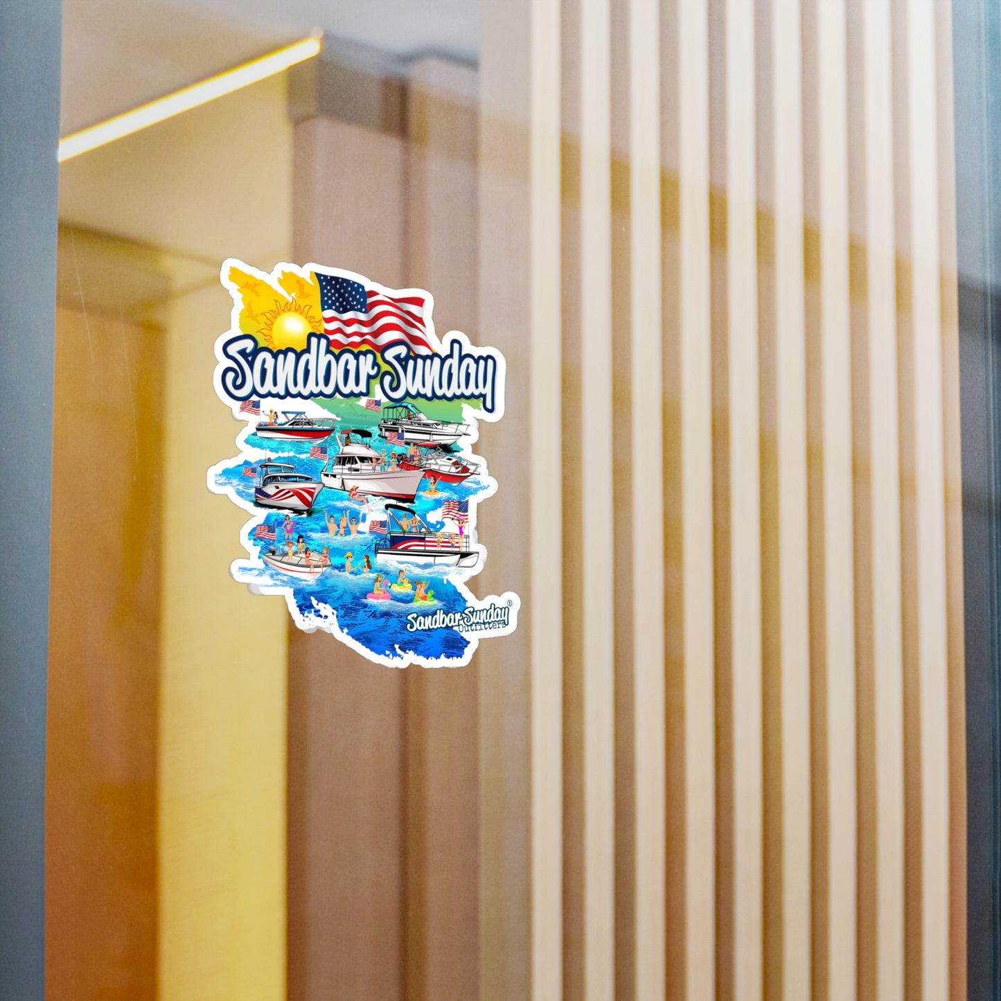 Party at the Sandbar Kiss-Cut Vinyl Decal