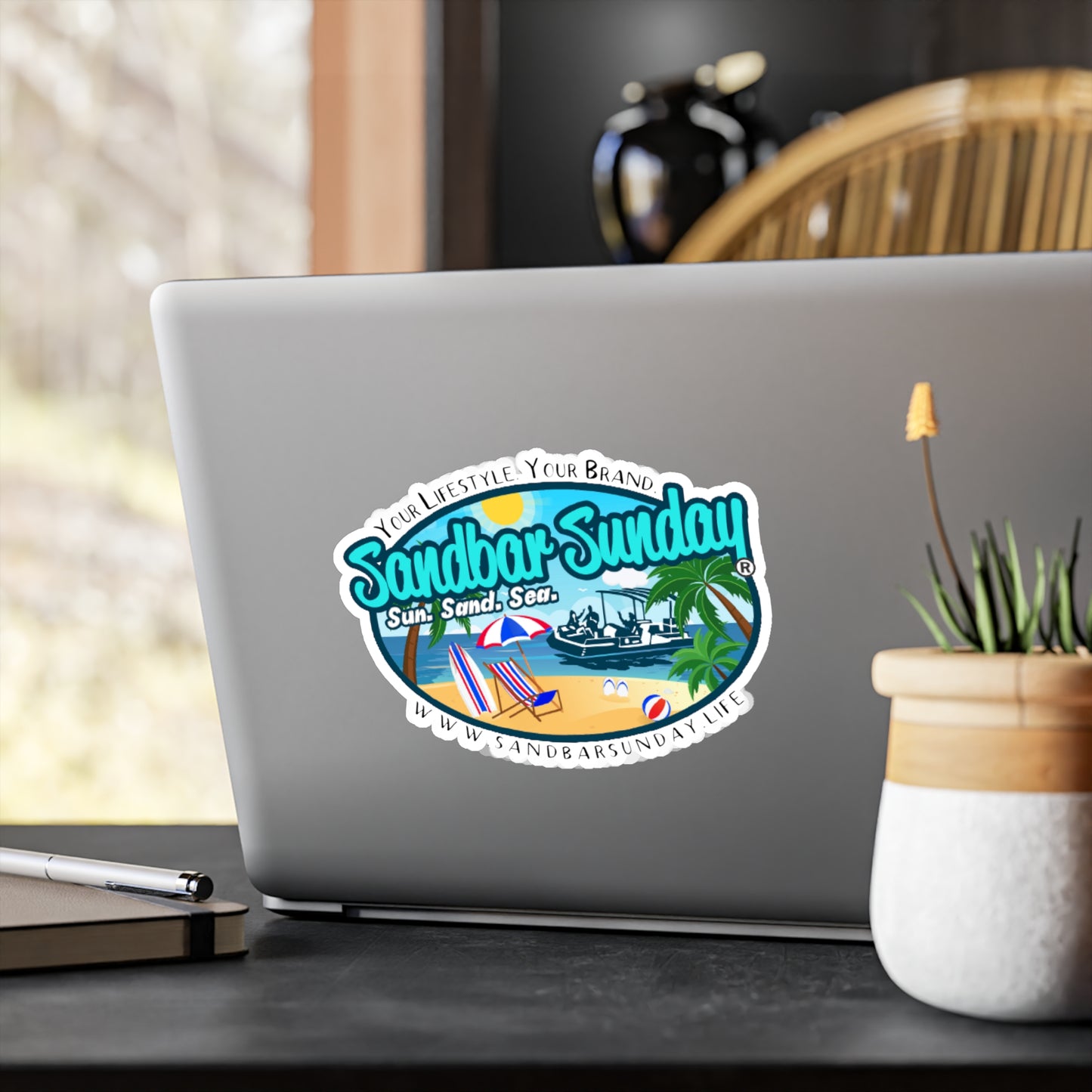 Sandbar Sunday®️ Logo Kiss-Cut Vinyl Decal