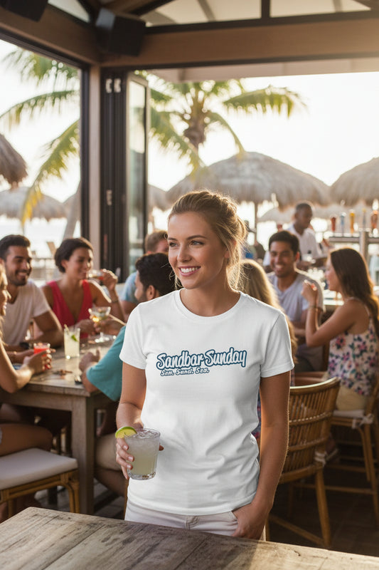 Sandbar Sunday Paradise Ladies Tee