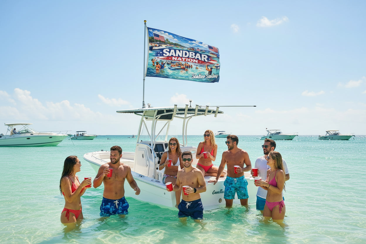 Sandbar Nation Double-Sided Flag