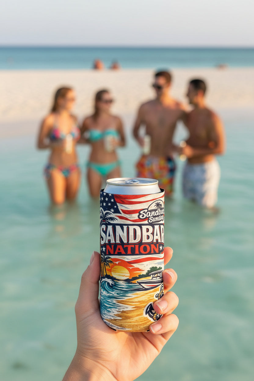 Sandbar Nation Slim Can Cooler