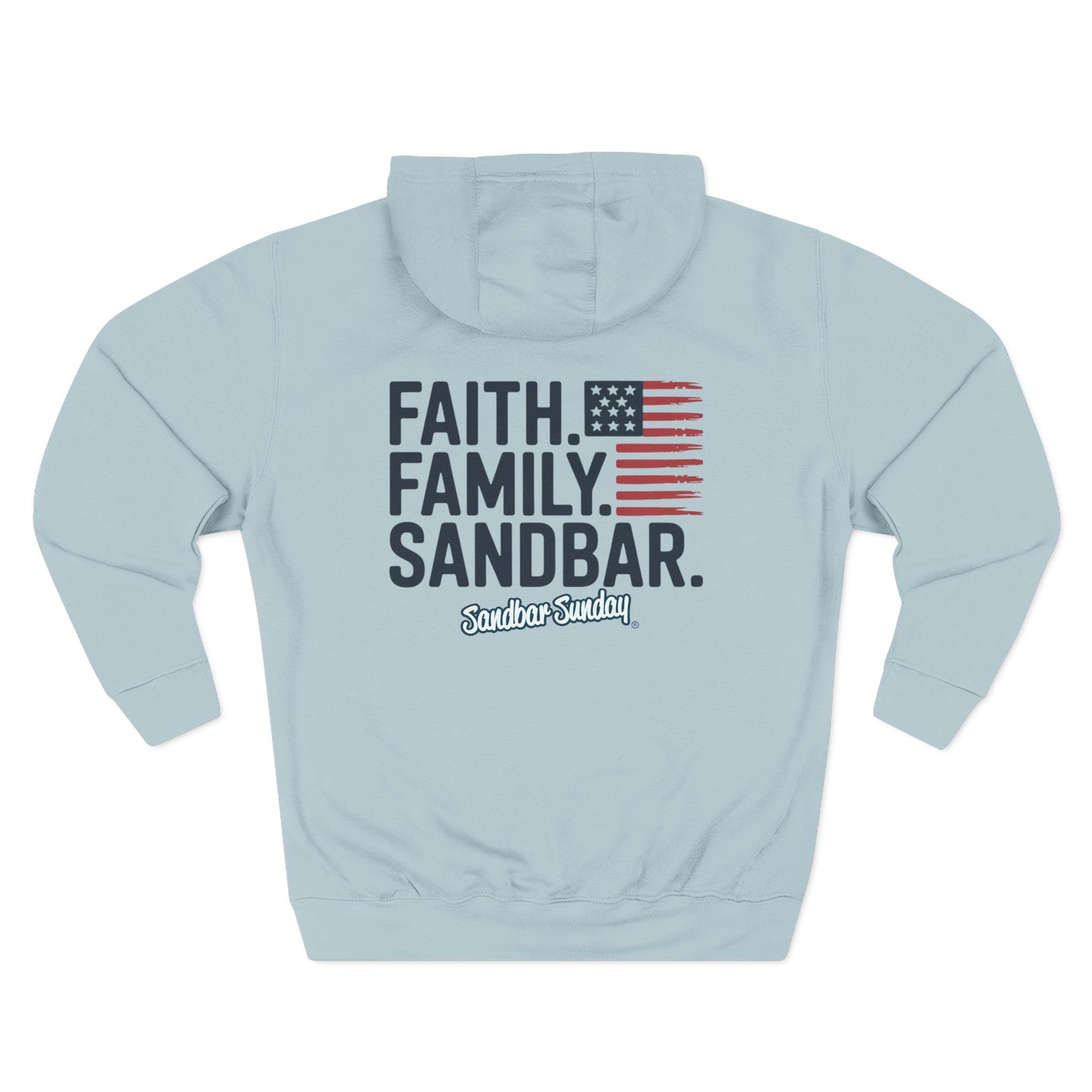 Faith. Family. Sandbar. Fleece Hoodie