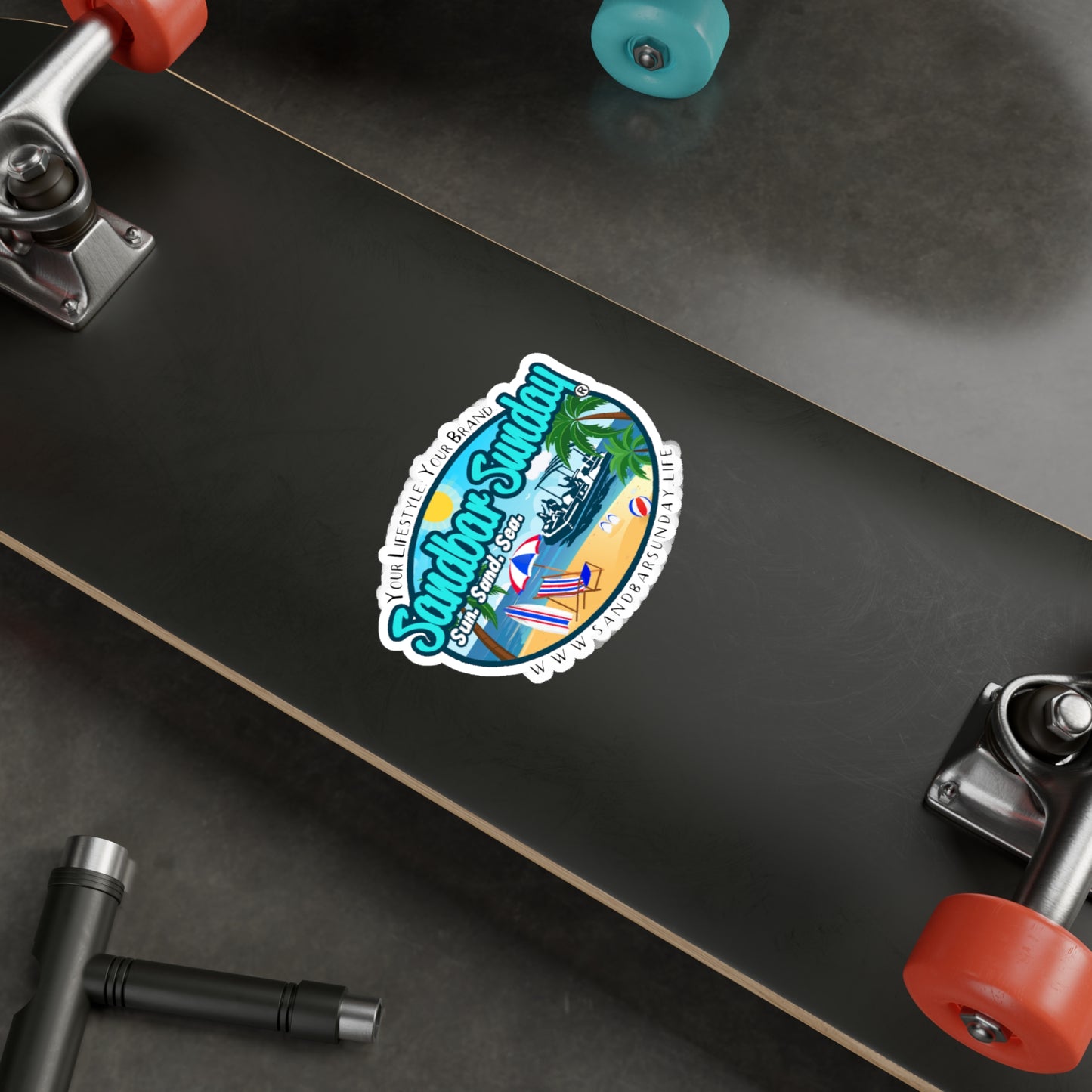 Sandbar Sunday®️ Logo Kiss-Cut Vinyl Decal