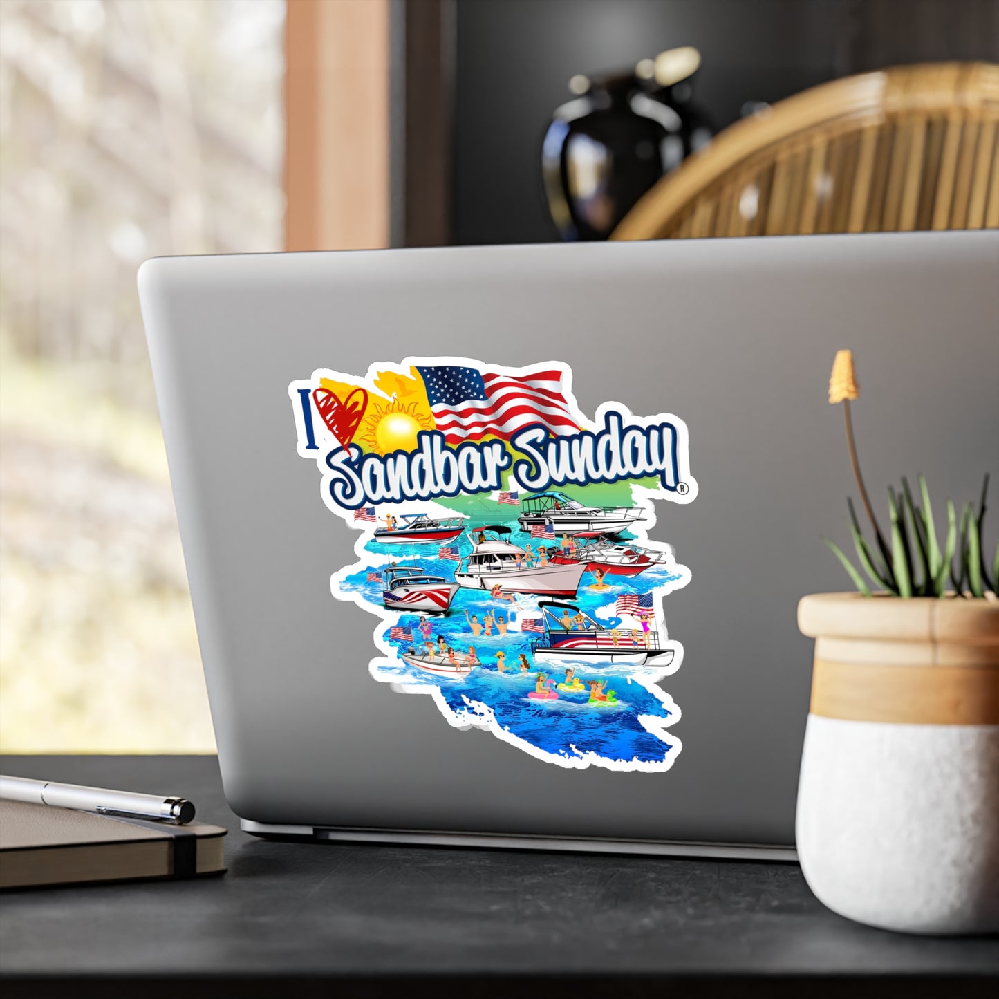 Sandbar Party Kiss-Cut Decal