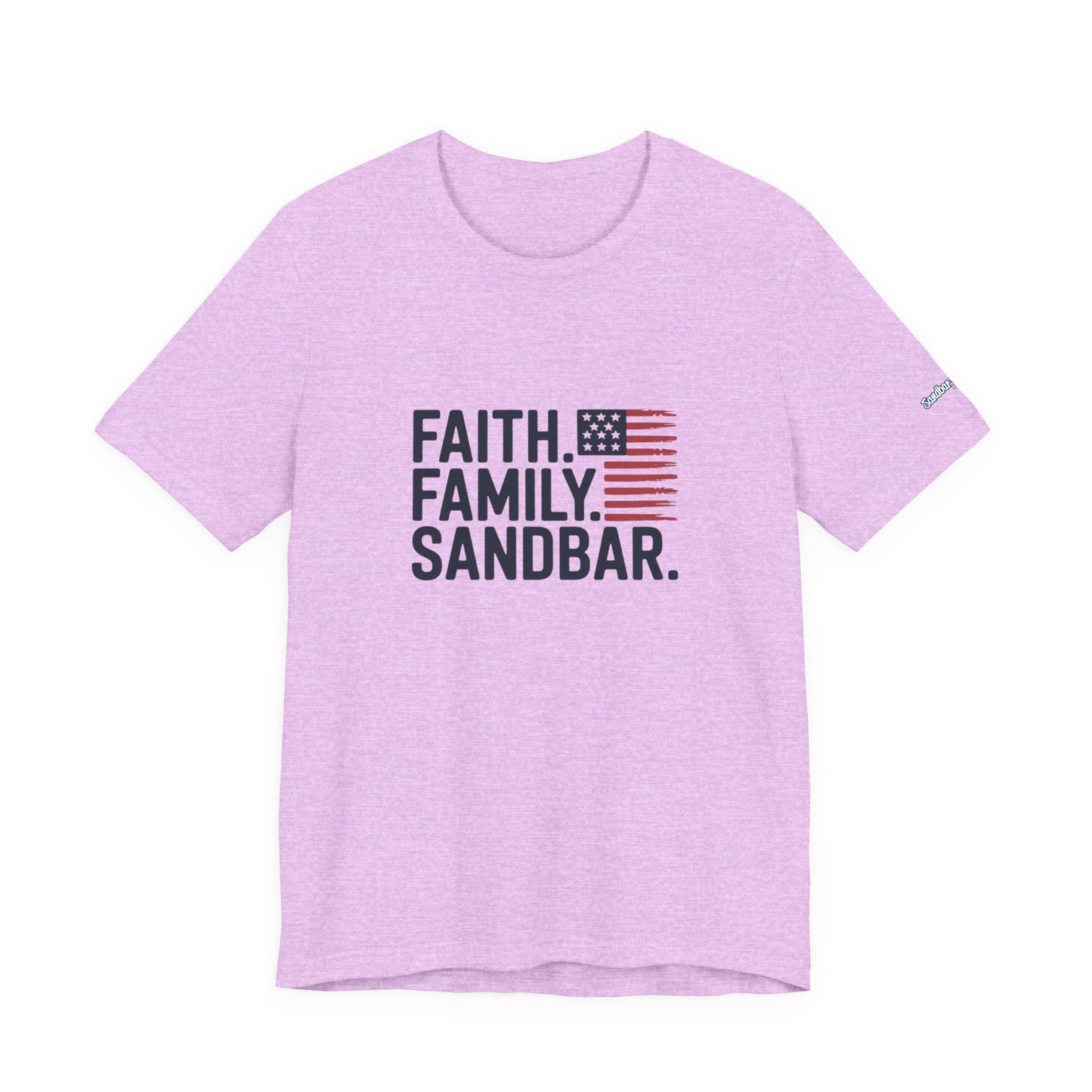 Faith. Family. Sandbar. - Jersey Tee