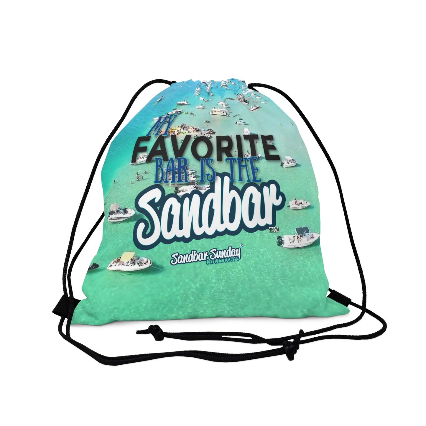 Sandbar Sunday Drawstring Bag