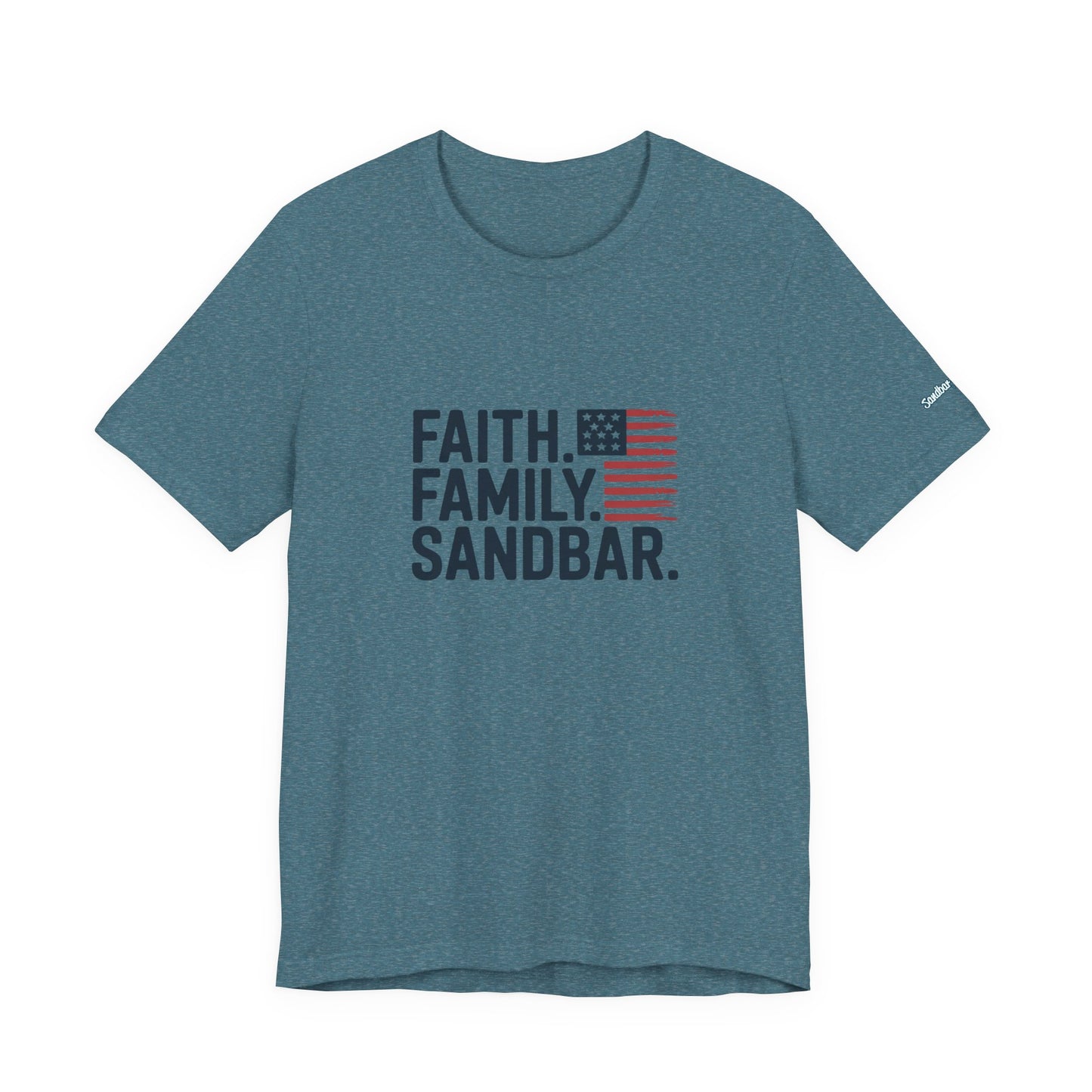 Faith. Family. Sandbar. - Jersey Tee