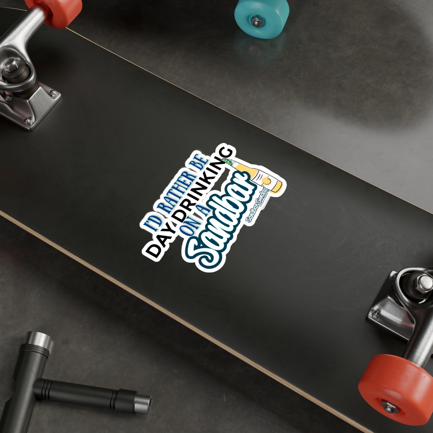 Day Drinking on a Sandbar Kiss-Cut Decal