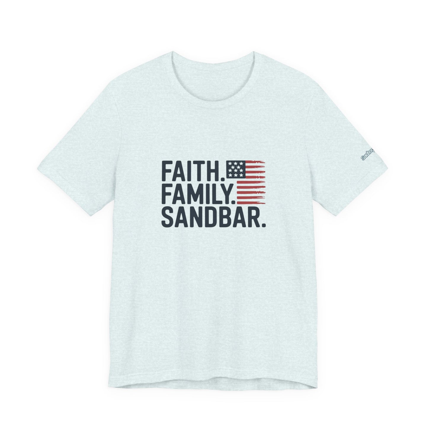 Faith. Family. Sandbar. - Jersey Tee