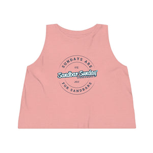 Sundays are for Sandbars Cropped Tank