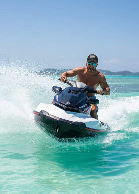 Black cap with a gray patch featuring 'Sandbar Sunday' on a white background