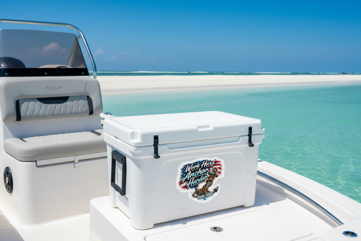 Work Hard. Anchor Harder. Vinyl Decal