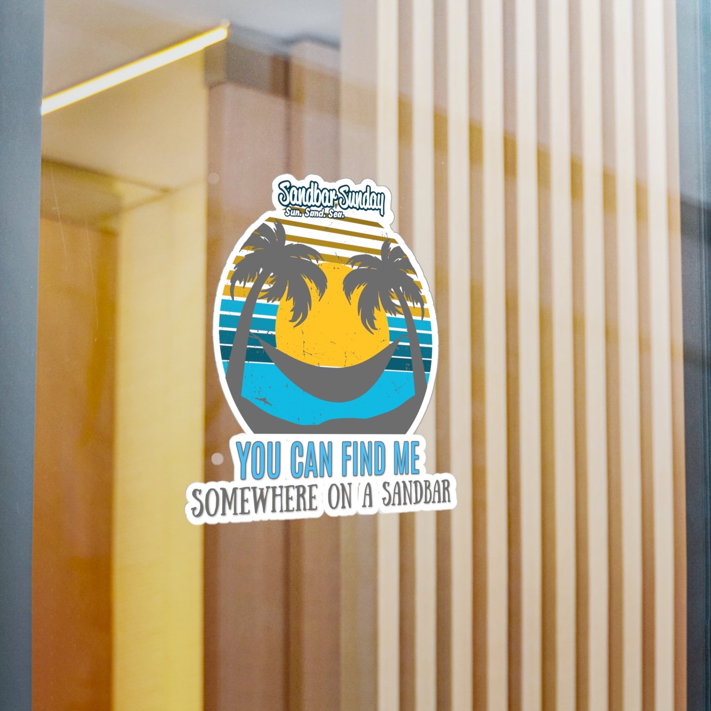 Somewhere on a Sandbar Kiss-Cut Vinyl Decal