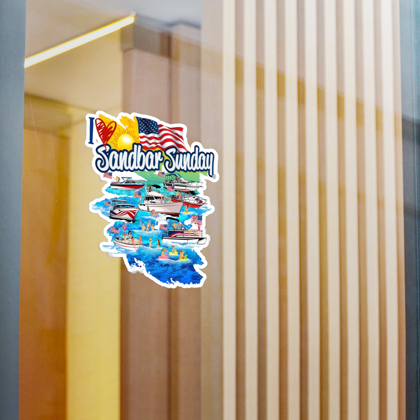 Sandbar Party Kiss-Cut Decal