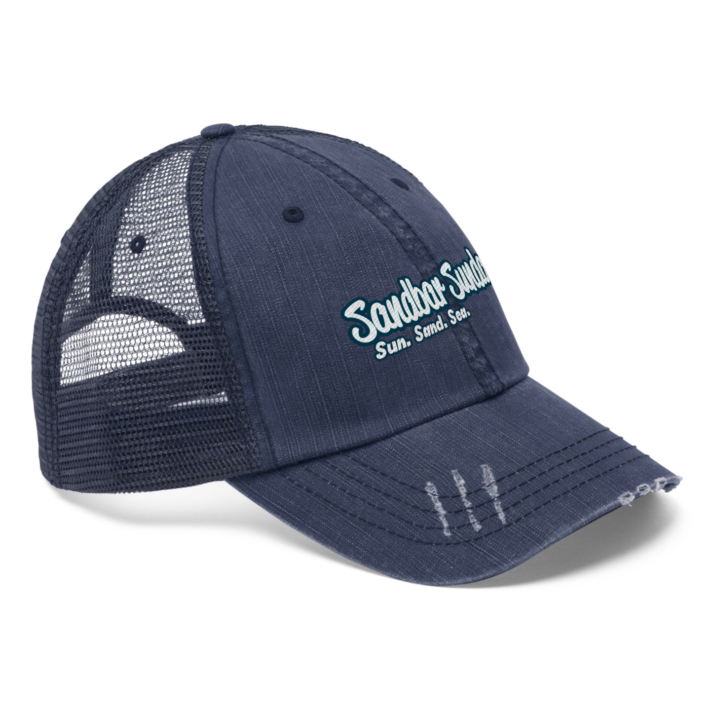 Sandbar Sunday Distressed Trucker Hat