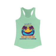 Somewhere on a Sandbar Racerback Tank