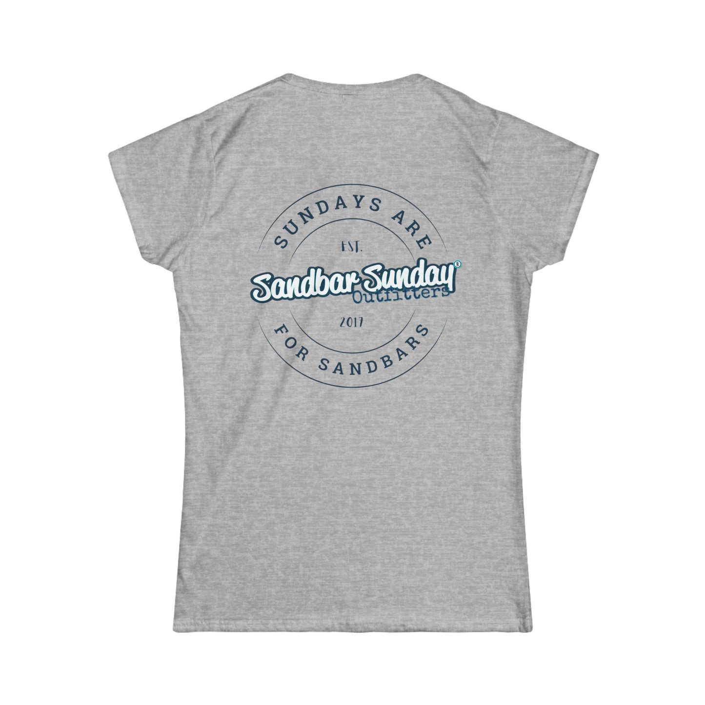 Sundays are for Sandbars Ladies Tee - Sandbar Lover Women's Shirt