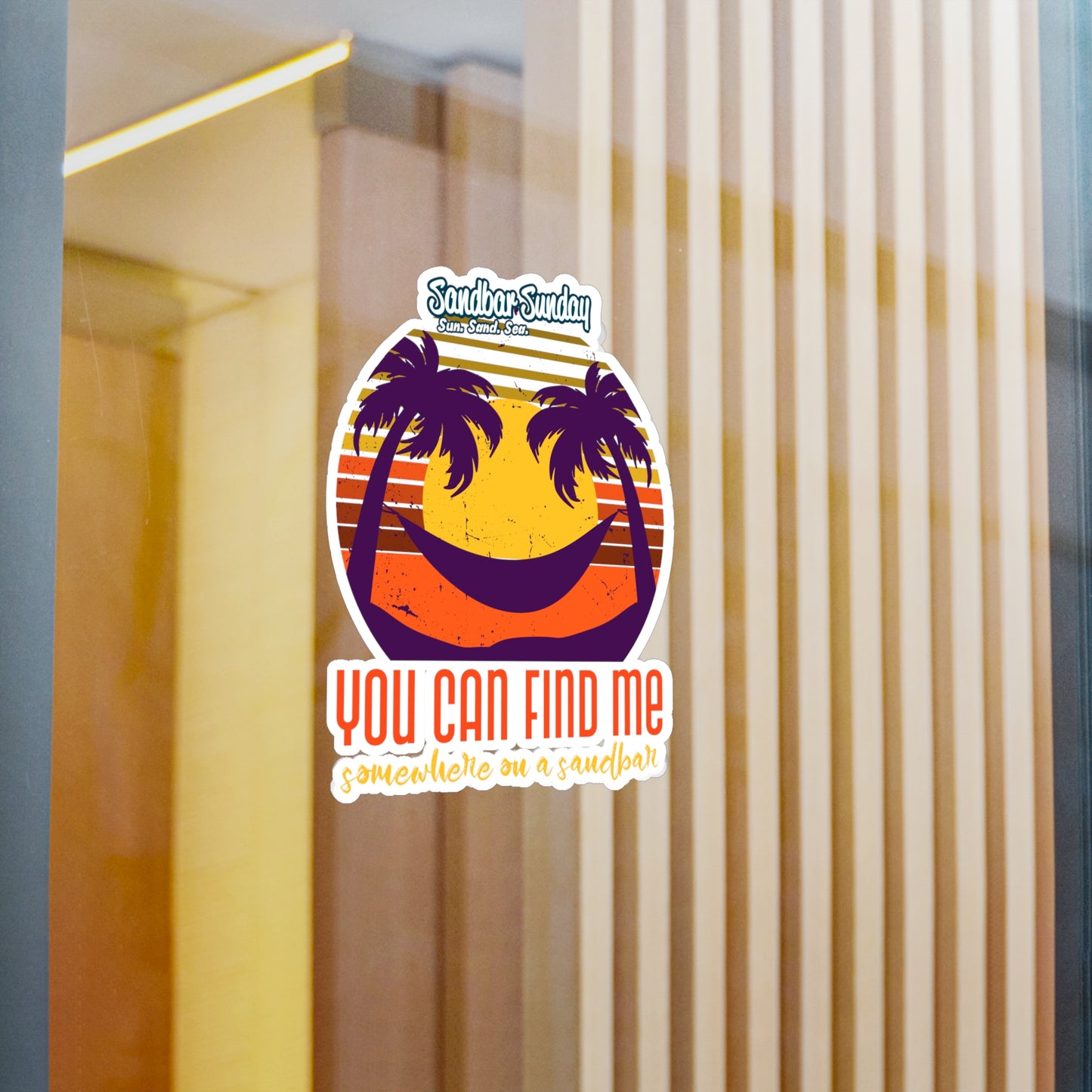 Somewhere on a Sandbar Kiss-Cut Vinyl Decal