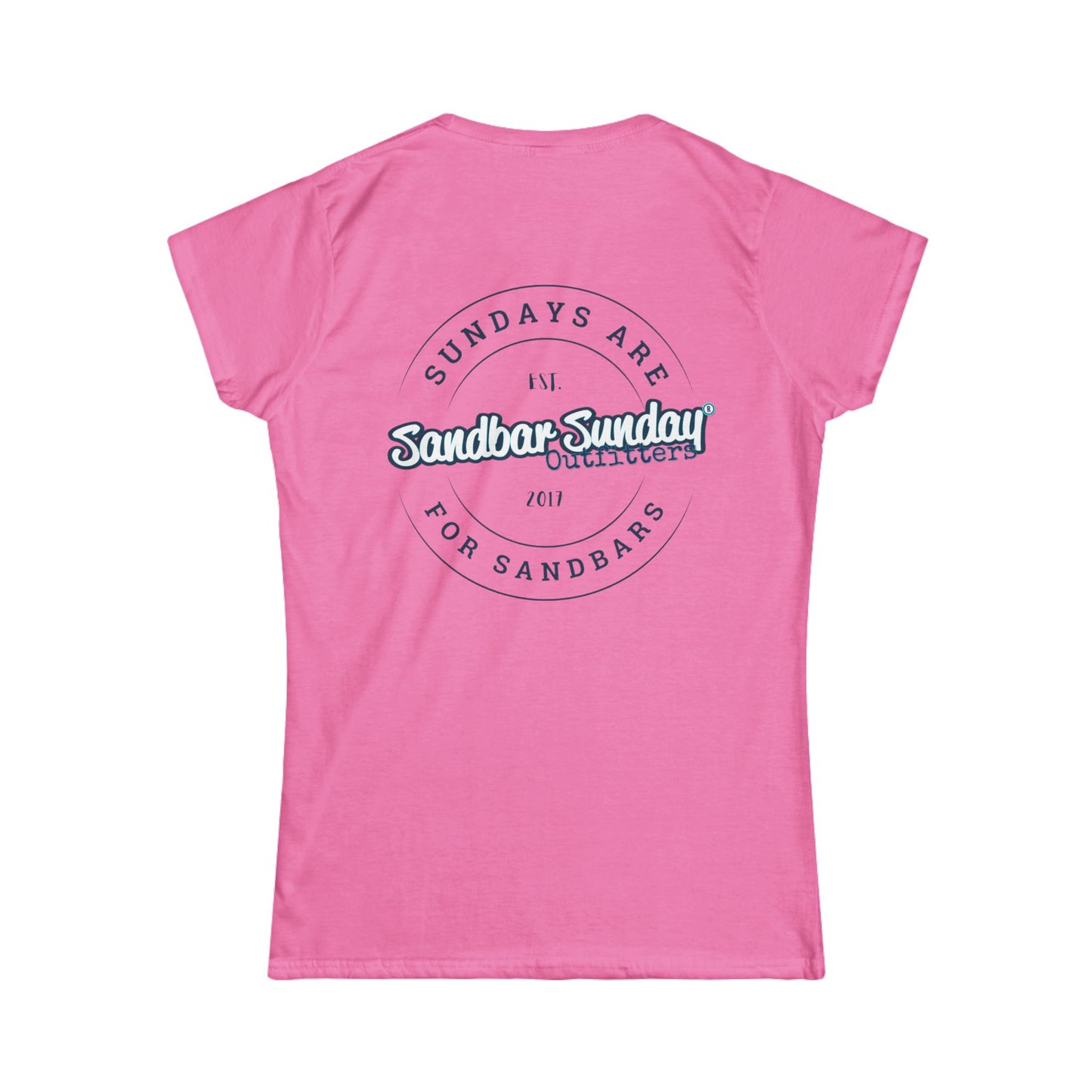 Sundays are for Sandbars Ladies Tee - Sandbar Lover Women's Shirt
