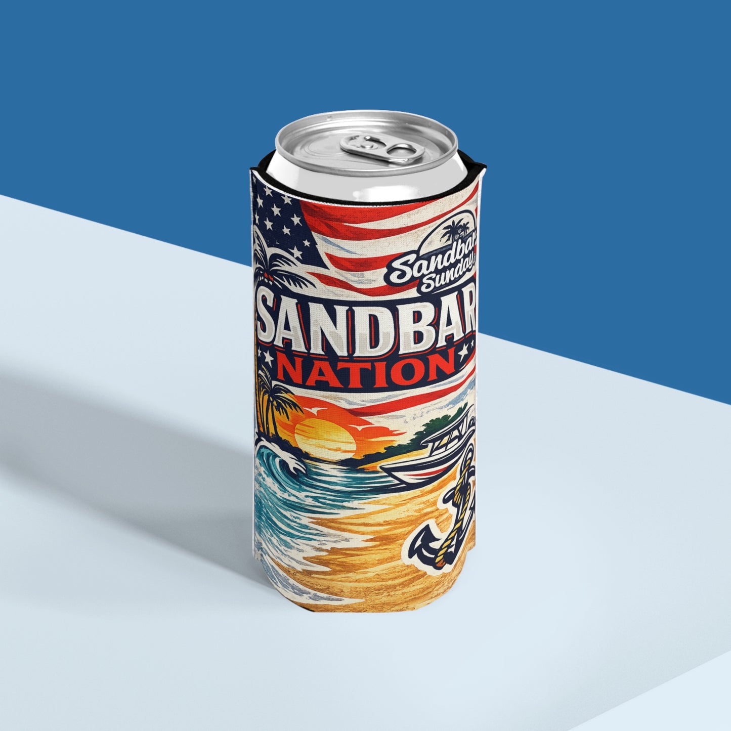 Sandbar Nation Slim Can Cooler