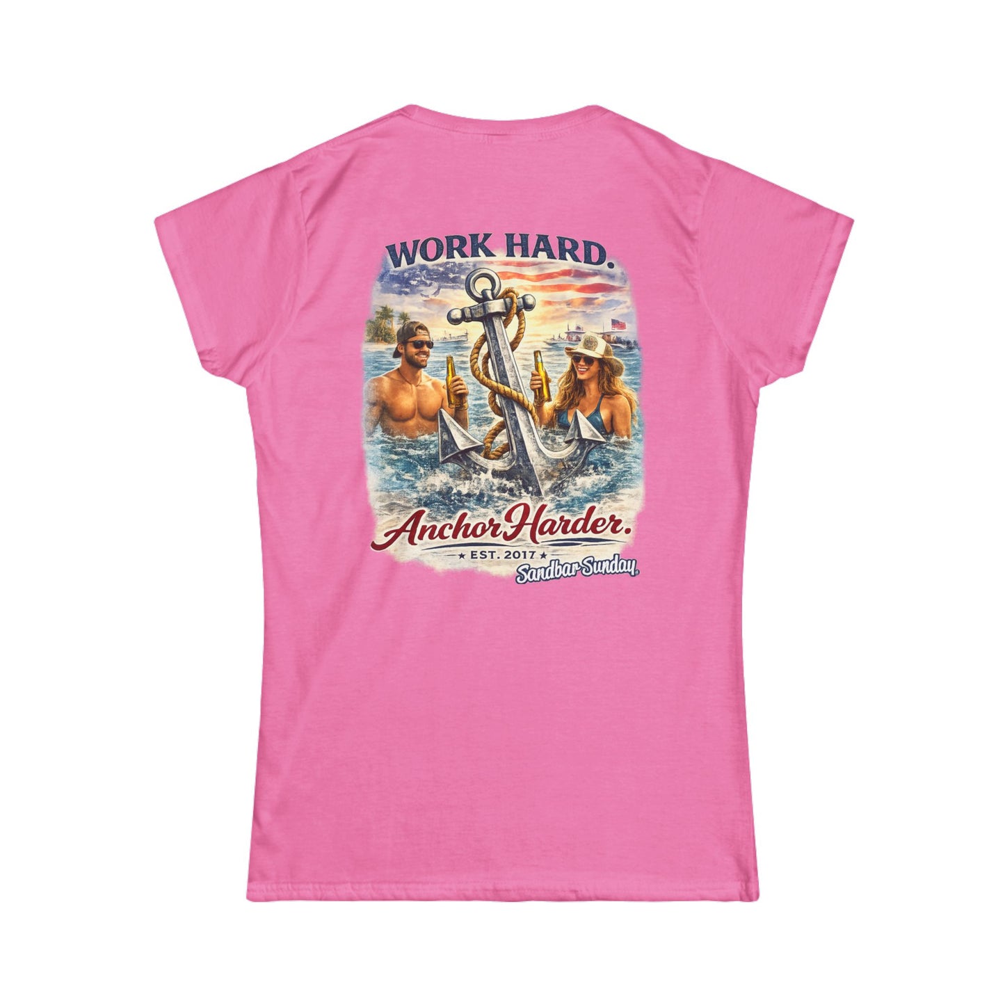 Work Hard, Anchor Harder Ladies Tee