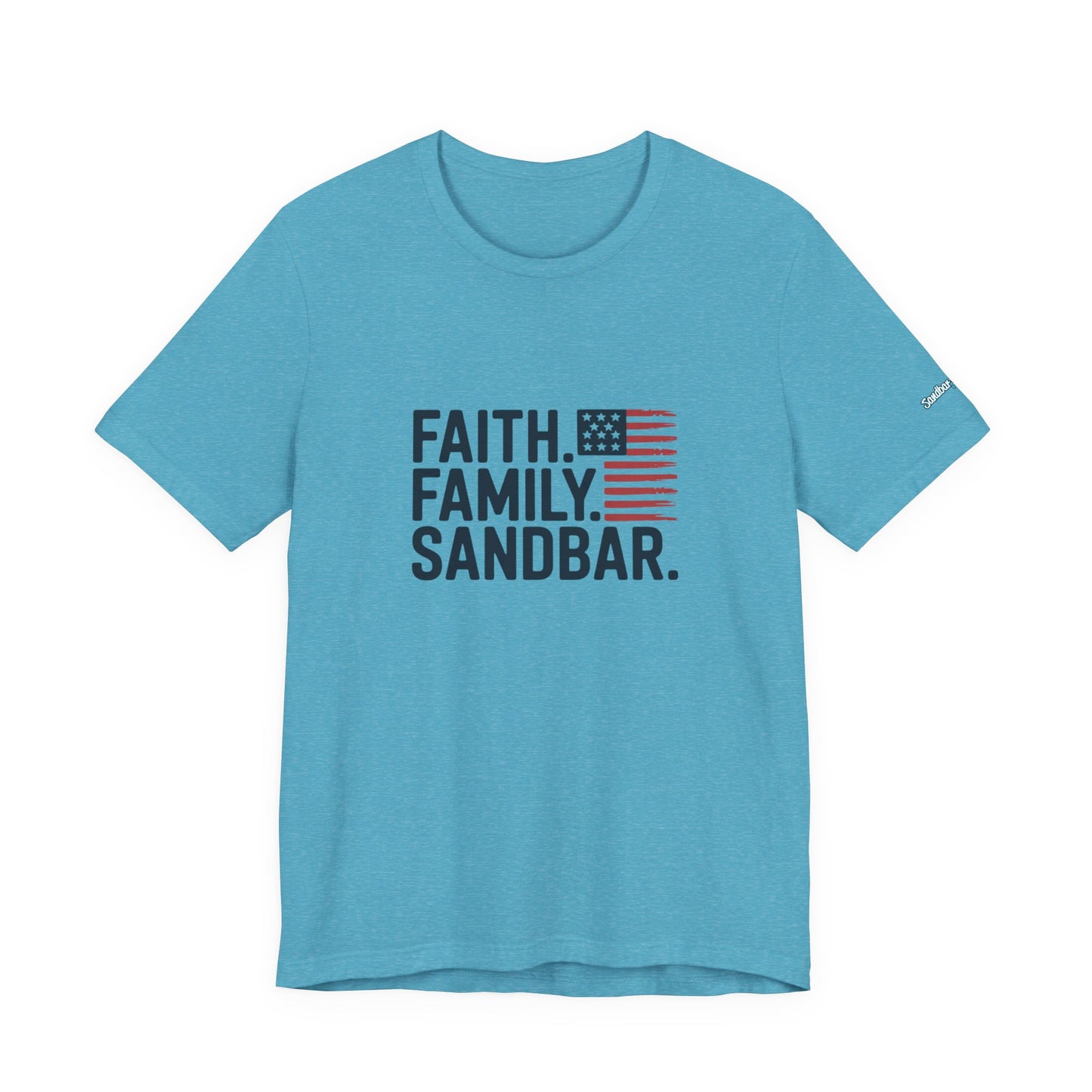 Faith. Family. Sandbar. - Jersey Tee