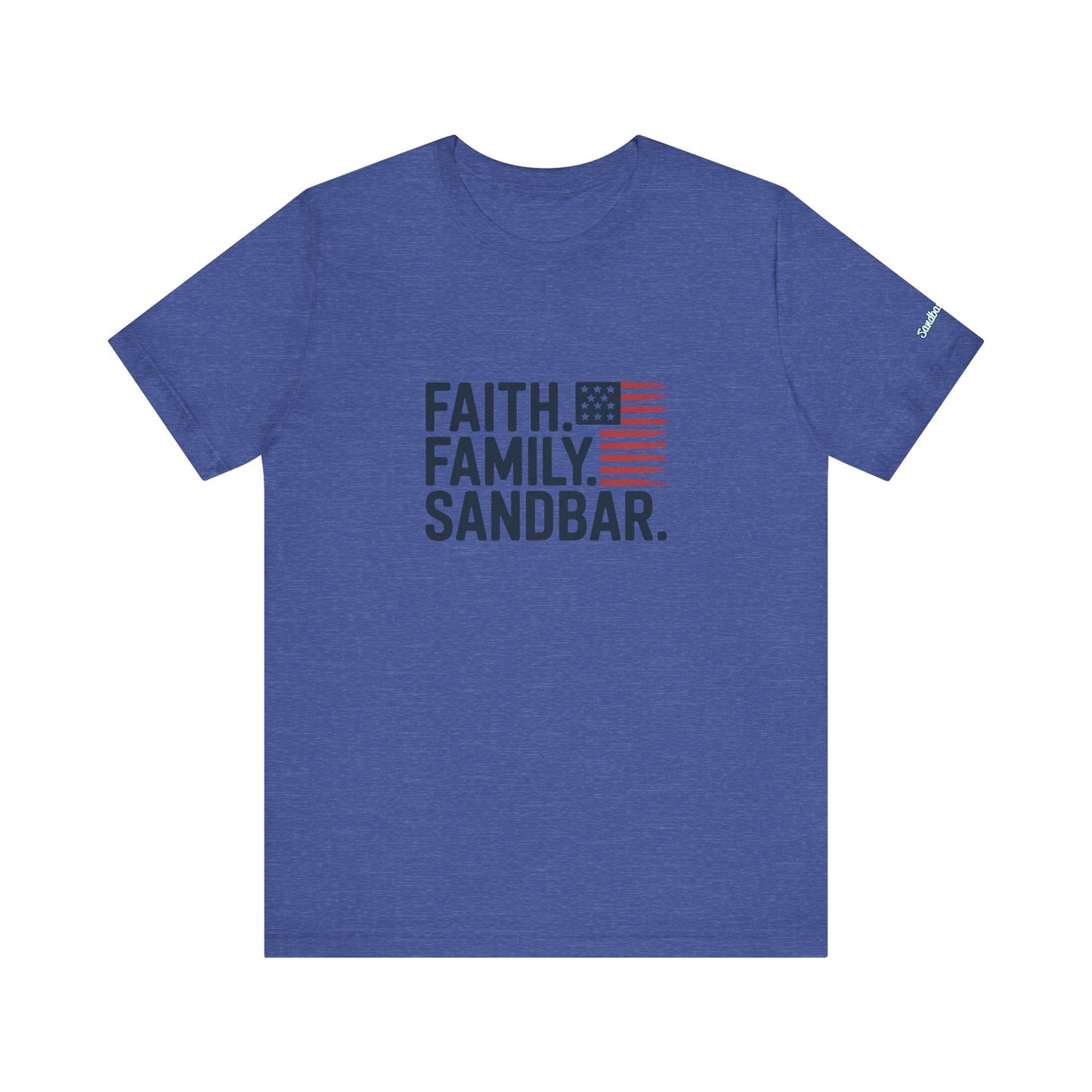 Faith. Family. Sandbar. - Jersey Tee