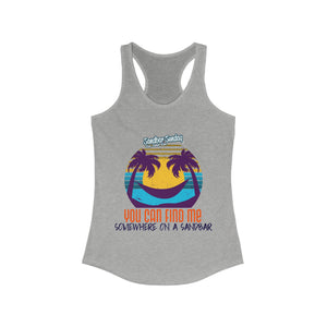 Somewhere on a Sandbar Racerback Tank