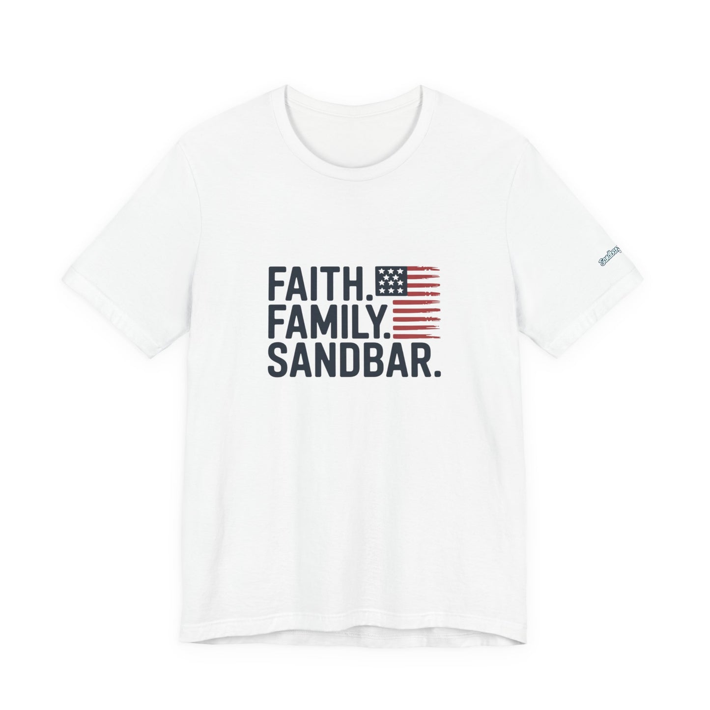 Faith. Family. Sandbar. - Jersey Tee