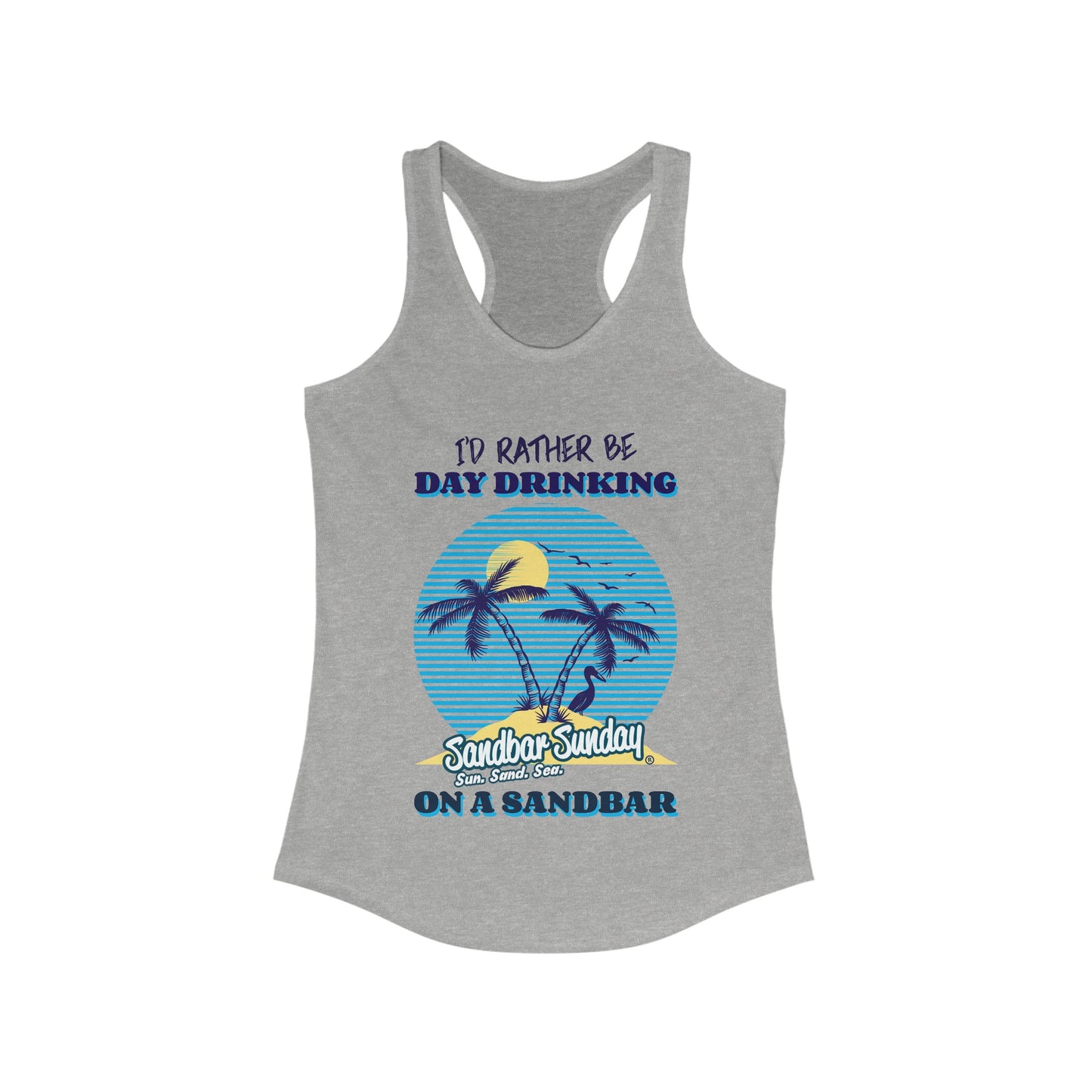 Day Drinking Palm Tree Racerback Tank