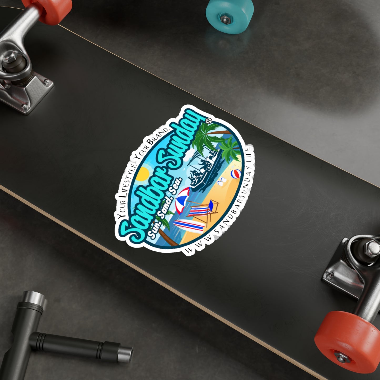 Sandbar Sunday®️ Logo Kiss-Cut Vinyl Decal
