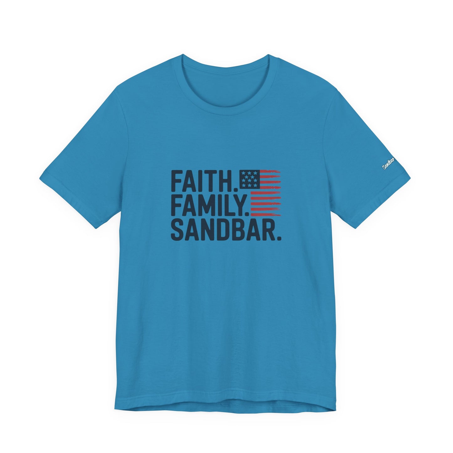 Faith. Family. Sandbar. - Jersey Tee