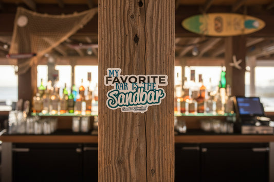 My Favorite Bar is the Sandbar Kiss-Cut Decal