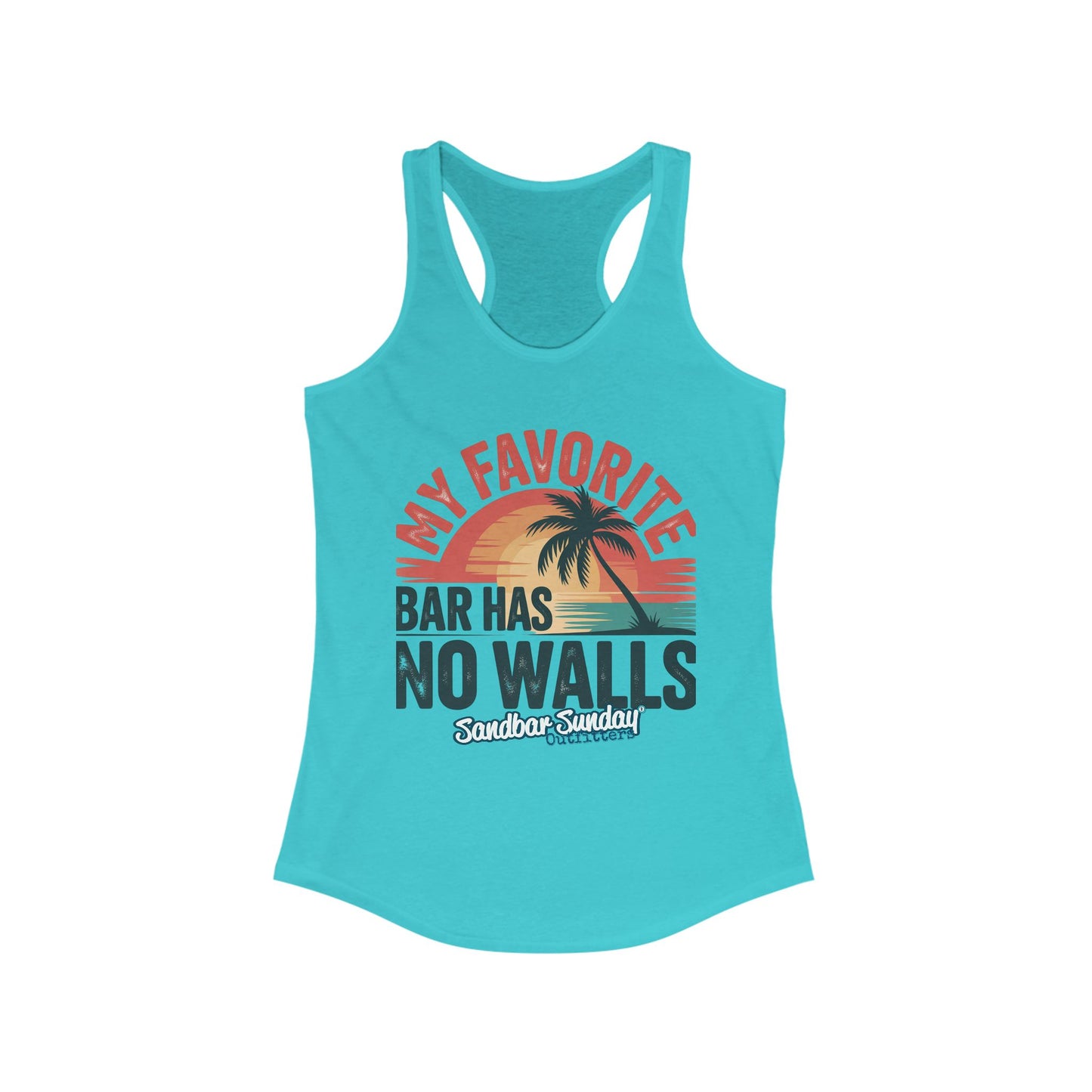 My Favorite Bar Has No Walls Ladies Tank