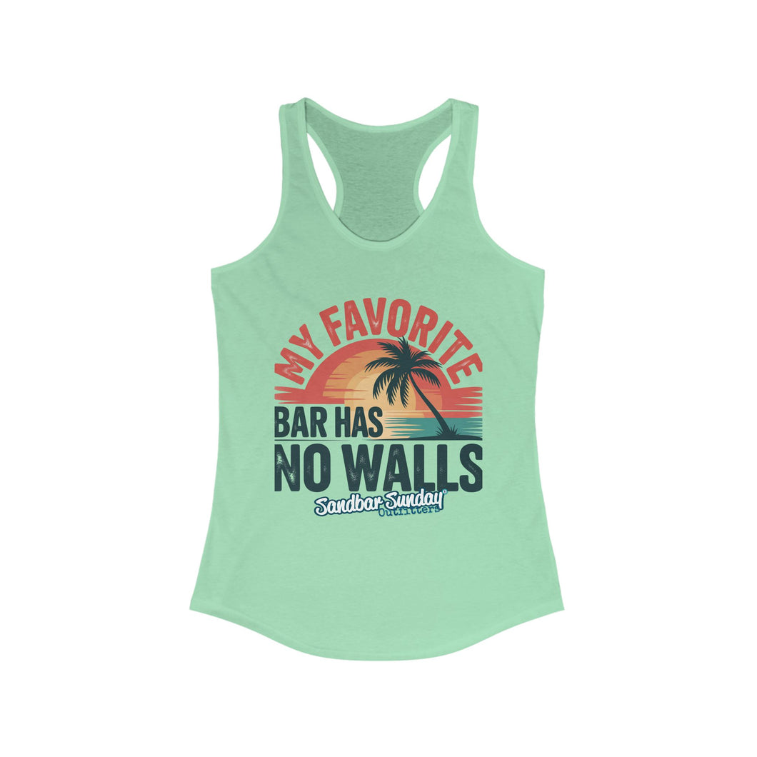 My Favorite Bar Has No Walls Ladies Tank