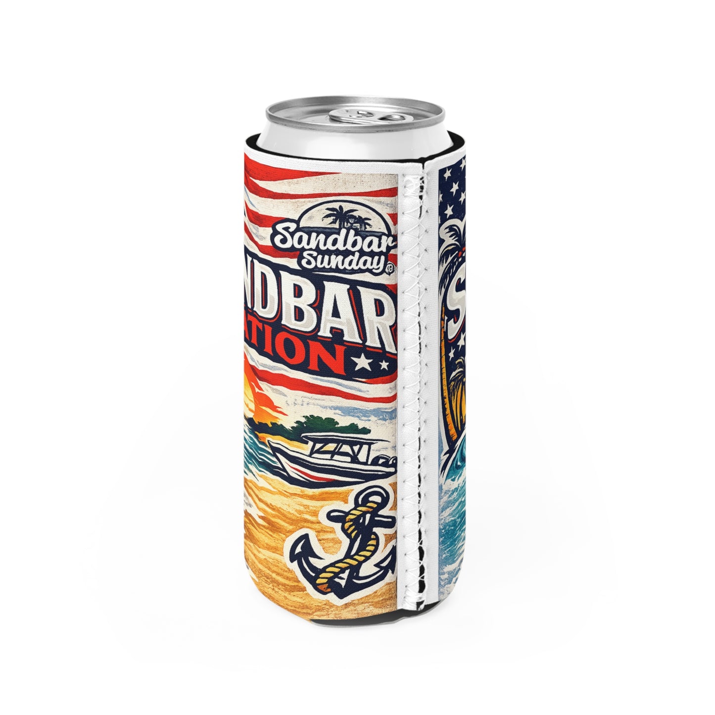 Sandbar Nation Slim Can Cooler