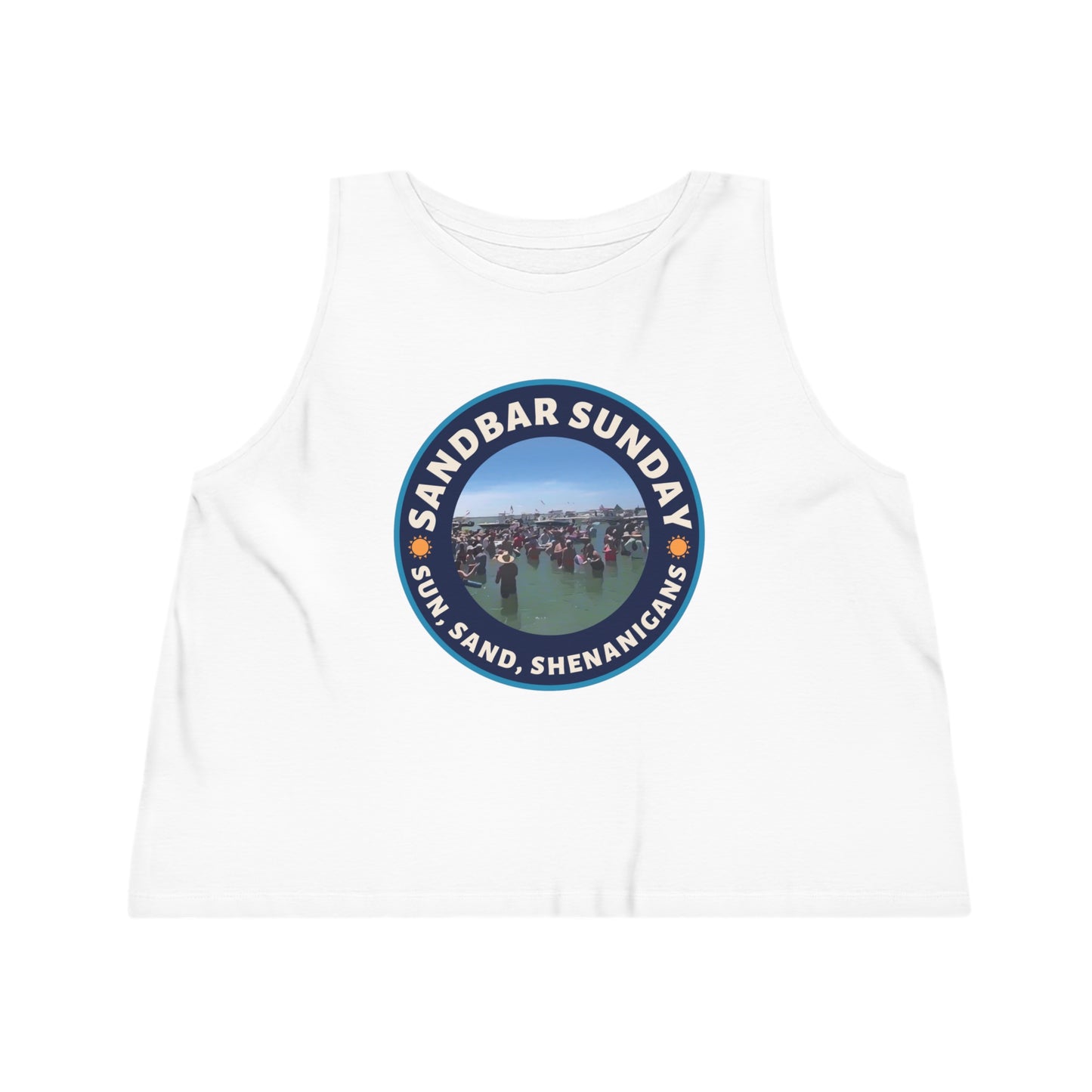 Sun, Sand, and Shenanigans Cropped Tank