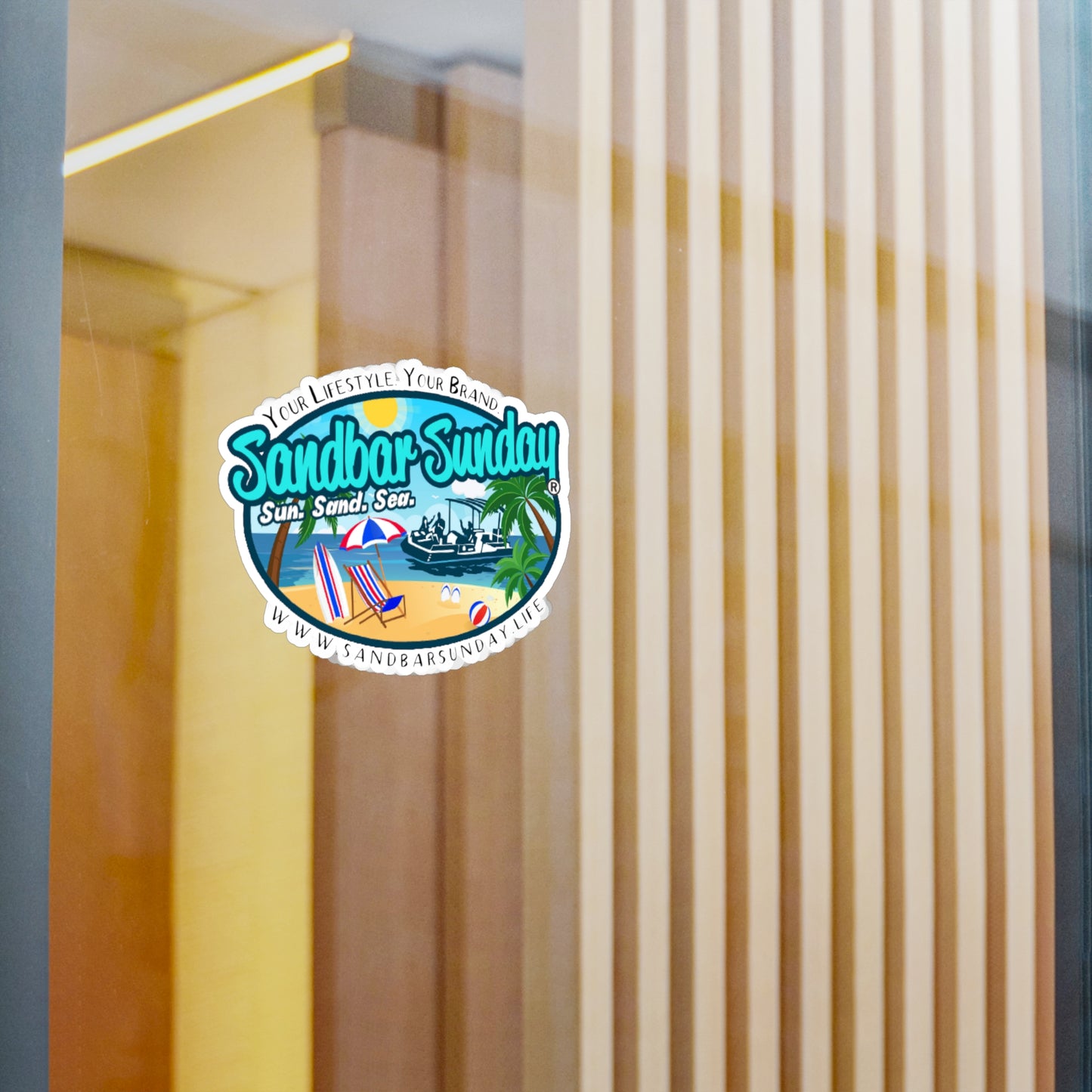 Sandbar Sunday®️ Logo Kiss-Cut Vinyl Decal