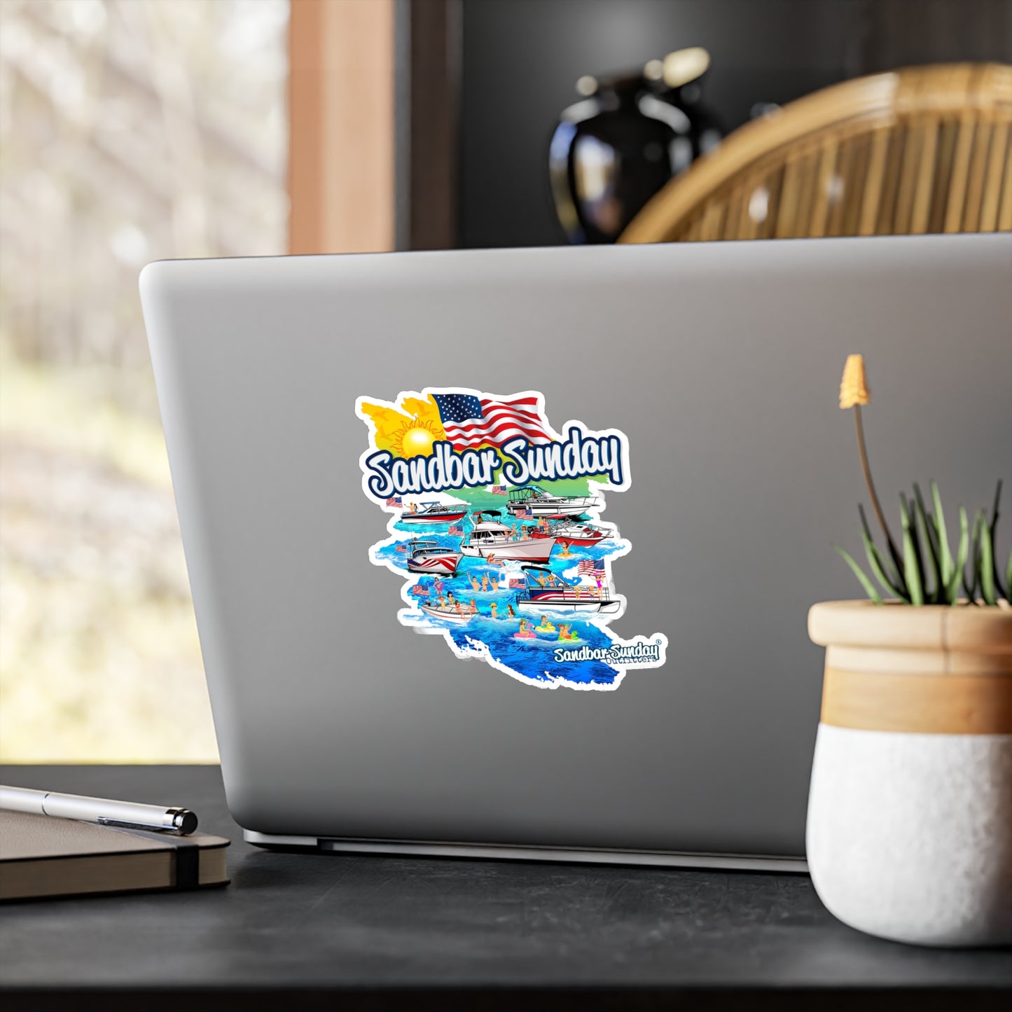 Party at the Sandbar Kiss-Cut Vinyl Decal