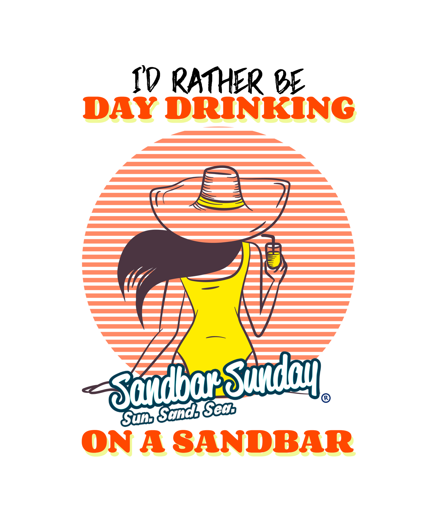 Day Drinking Kiss-Cut Vinyl Decal