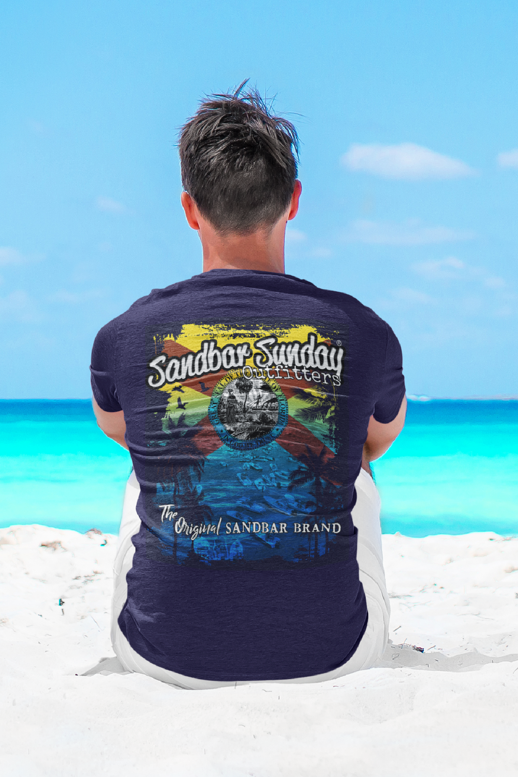 Sandbar Sunday®️ Florida Flag Tee
