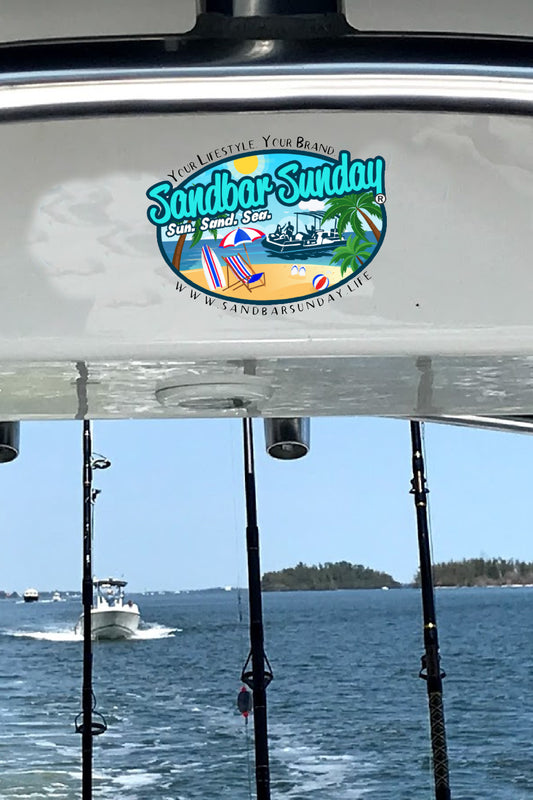 Sandbar Sunday®️ Logo Kiss-Cut Vinyl Decal