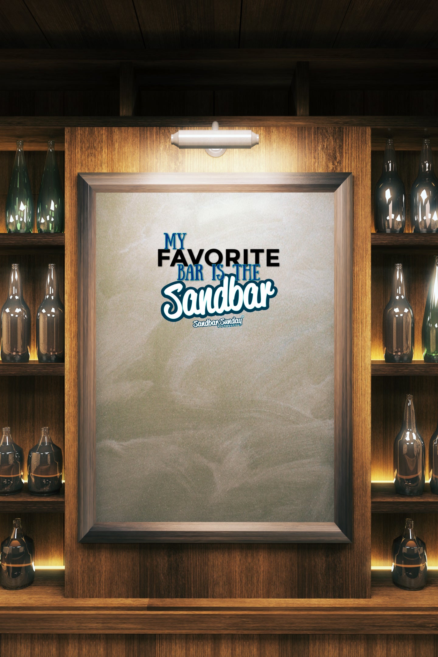 My Favorite Bar is the Sandbar Kiss-Cut Decal