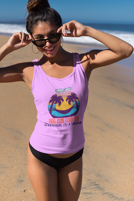 Somewhere on a Sandbar Racerback Tank