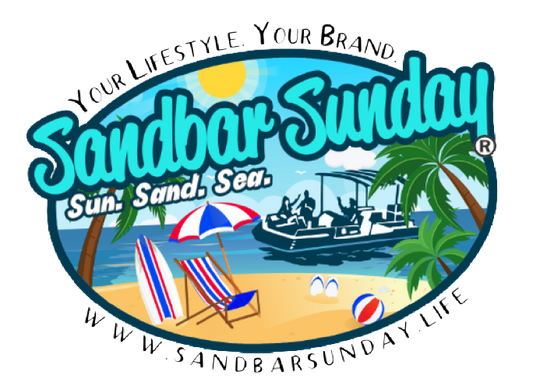 Sandbar Sunday Logo Die-Cut Stickers