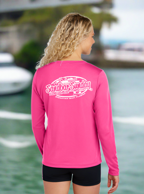 Sebastian Inlet Sun Shirt in Neon Pink