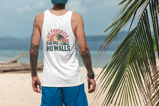 My Favorite Bar Has No Walls Tank Top - Men's Tank